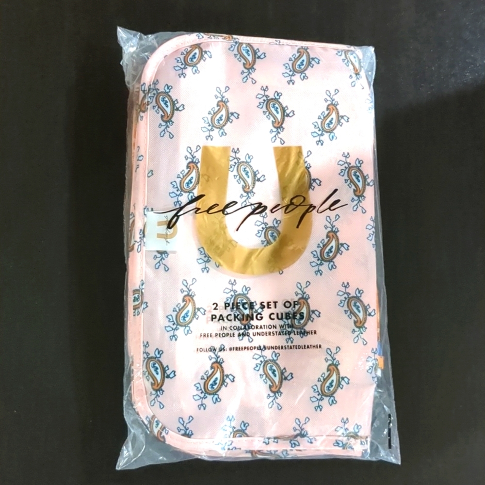 Free People 2 Piece Set of packing Cubes NEW